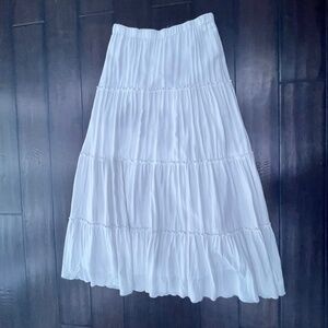 Brandy Melville white maxi skirt